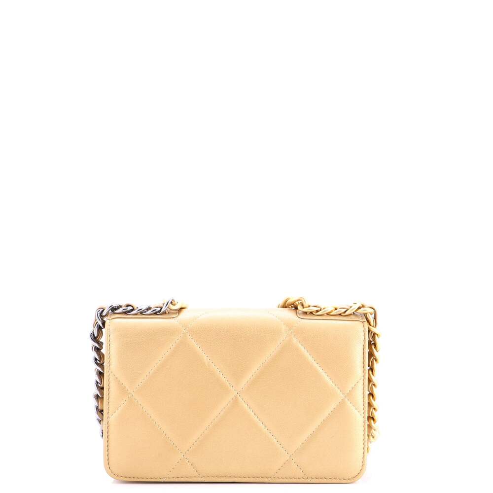 Chanel 19 Wallet On Chain Quilted #242794C41B - Picture 3 of 6